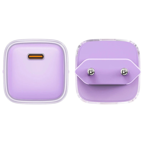 Acefast Универсално зарядно за стена Charger Wall GaN PD30W - A53 - USB-C x 1, Purple Acefast Универсално зарядно за стена Charger Wall GaN PD30W - A53 - USB-C x 1, Purple
