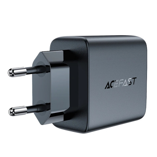 Acefast Универсално зарядно за стена Charger Wall GaN PD35W - A49 - USB-C x 2, Black Acefast Универсално зарядно за стена Charger Wall GaN PD35W - A49 - USB-C x 2, Black