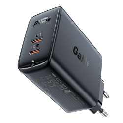 Acefast Универсално зарядно за стена Charger Wall GaN PD50W - A29 - USB-C x 2, Black