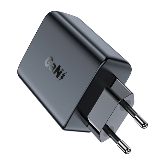 Acefast Универсално зарядно за стена Charger Wall GaN PD50W - A29 - USB-C x 2, Black Acefast Универсално зарядно за стена Charger Wall GaN PD50W - A29 - USB-C x 2, Black