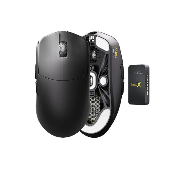 Lamzu професионална геймърска мишка MAYA X 8K - Wireless Gaming Mouse - Black Lamzu професионална геймърска мишка MAYA X 8K - Wireless Gaming Mouse - Black