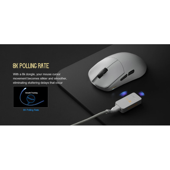 Lamzu професионална геймърска мишка MAYA X 8K - Wireless Gaming Mouse - Black Lamzu професионална геймърска мишка MAYA X 8K - Wireless Gaming Mouse - Black