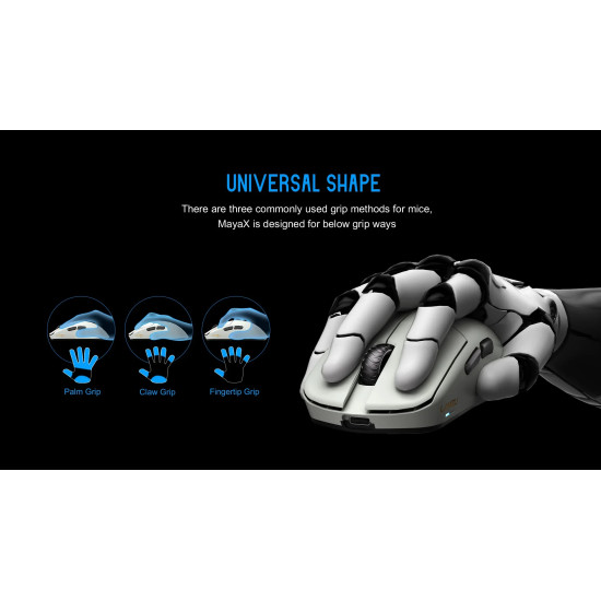 Lamzu професионална геймърска мишка MAYA X 8K - Wireless Gaming Mouse - Black Lamzu професионална геймърска мишка MAYA X 8K - Wireless Gaming Mouse - Black