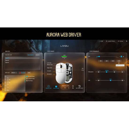 Lamzu професионална геймърска мишка MAYA X 8K - Wireless Gaming Mouse - Black Lamzu професионална геймърска мишка MAYA X 8K - Wireless Gaming Mouse - Black