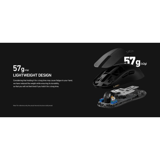 Lamzu професионална геймърска мишка ATLANTIS OG V2 4K - Wireless Gaming Mouse - Black Lamzu професионална геймърска мишка ATLANTIS OG V2 4K - Wireless Gaming Mouse - Black