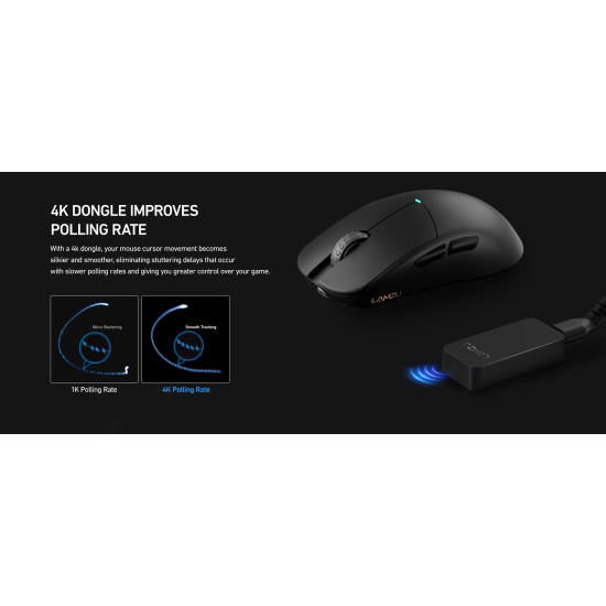 Lamzu професионална геймърска мишка ATLANTIS OG V2 4K - Wireless Gaming Mouse - Black Lamzu професионална геймърска мишка ATLANTIS OG V2 4K - Wireless Gaming Mouse - Black