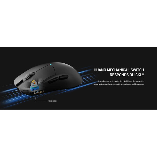 Lamzu професионална геймърска мишка ATLANTIS OG V2 4K - Wireless Gaming Mouse - Black Lamzu професионална геймърска мишка ATLANTIS OG V2 4K - Wireless Gaming Mouse - Black