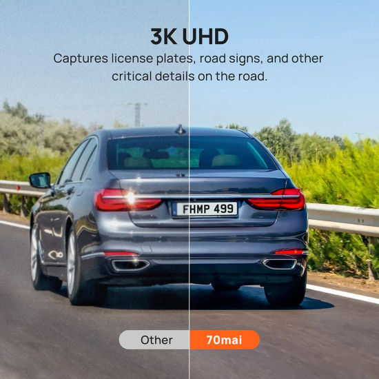 70mai комплект огледало и камера за задно виждане видеорегистратор Rearview Dash Cam 3K HDR Set - S500 70mai комплект огледало и камера за задно виждане видеорегистратор Rearview Dash Cam 3K HDR Set - S500