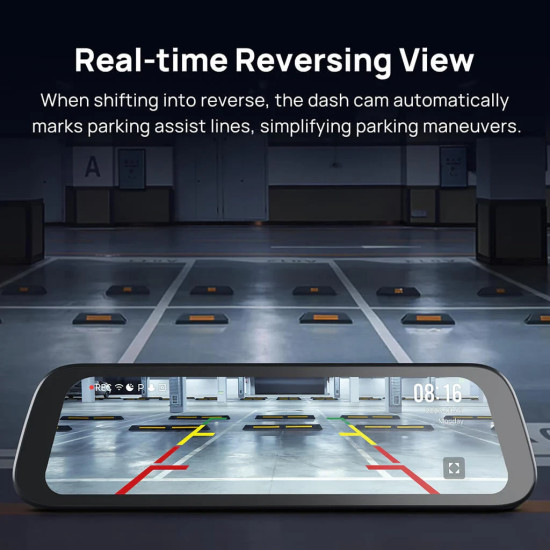 70mai комплект огледало и камера за задно виждане видеорегистратор Rearview Dash Cam 3K HDR Set - S500 70mai комплект огледало и камера за задно виждане видеорегистратор Rearview Dash Cam 3K HDR Set - S500