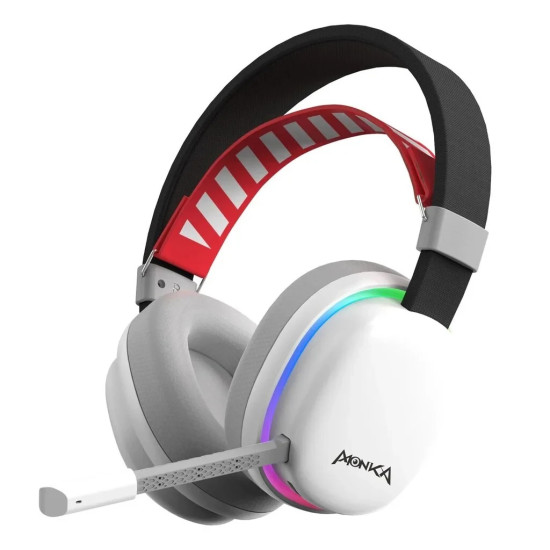 Marvo безжични геймърски слушалки Gaming Headphones Monka Echo RS - Bluetooth, 2.4G, RGB - MARVO-HG9070W Marvo безжични геймърски слушалки Gaming Headphones Monka Echo RS - Bluetooth, 2.4G, RGB - MARVO-HG9070W