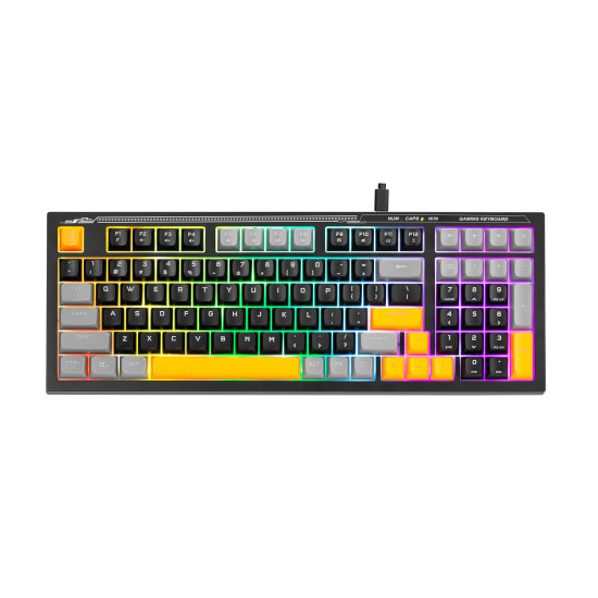 Marvo геймърска клавиатура Gaming Keyboard Soldat S50A - Rainbow, 98 keys - MARVO-K638A Marvo геймърска клавиатура Gaming Keyboard Soldat S50A - Rainbow, 98 keys - MARVO-K638A