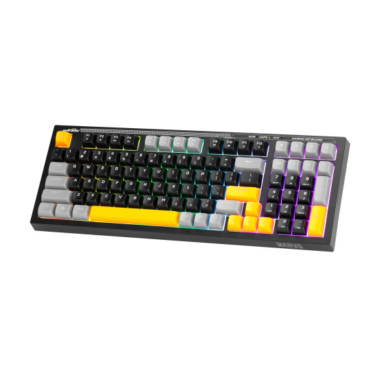 Marvo геймърска клавиатура Gaming Keyboard Soldat S50A - Rainbow, 98 keys - MARVO-K638A Marvo геймърска клавиатура Gaming Keyboard Soldat S50A - Rainbow, 98 keys - MARVO-K638A