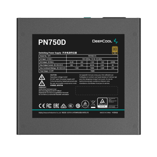 DeepCool захранване PSU ATX 3.1 750W Gold - PN750D DeepCool захранване PSU ATX 3.1 750W Gold - PN750D