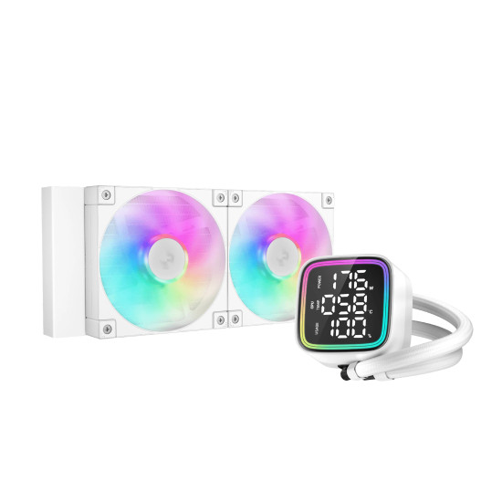 DeepCool водно охлаждане Water Cooling LD240 WH - LED Display, A-RGB DeepCool водно охлаждане Water Cooling LD240 WH - LED Display, A-RGB