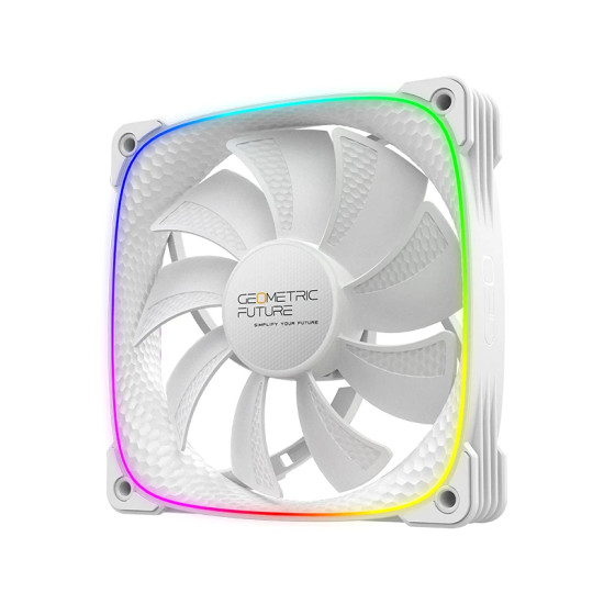 Geometric Future вентилатор Squama 2503R, REVERSE Fan, 120mm, ARGB, White Geometric Future вентилатор Squama 2503R, REVERSE Fan, 120mm, ARGB, White