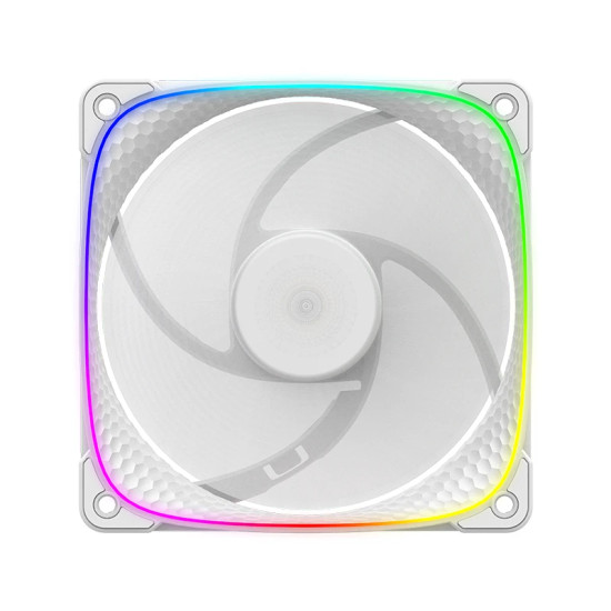 Geometric Future вентилатор Squama 2503R, REVERSE Fan, 120mm, ARGB, White Geometric Future вентилатор Squama 2503R, REVERSE Fan, 120mm, ARGB, White