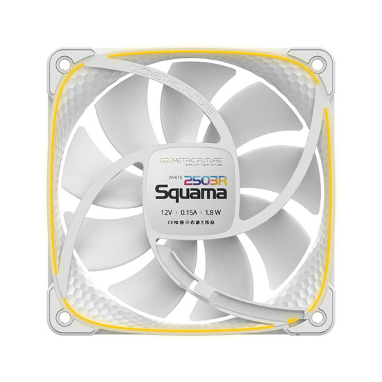 Geometric Future вентилатор Squama 2503R, REVERSE Fan, 120mm, ARGB, White Geometric Future вентилатор Squama 2503R, REVERSE Fan, 120mm, ARGB, White