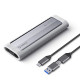 Orico външна кутия за диск Storage - Case - M.2 NVMe M-key 10 Gbps, Silicone Protective Case, USB-C/A - AXM2-G2-V1-GY Orico външна кутия за диск Storage - Case - M.2 NVMe M-key 10 Gbps, Silicone Protective Case, USB-C/A - AXM2-G2-V1-GY