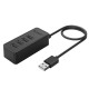 Orico хъб USB2.0 HUB 4 port - USB/Micro USB input, Black - W5P-U2-100-BK-EP Orico хъб USB2.0 HUB 4 port - USB/Micro USB input, Black - W5P-U2-100-BK-EP