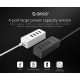 Orico хъб USB2.0 HUB 4 port - USB/Micro USB input, Black - W5P-U2-030-BK-EP Orico хъб USB2.0 HUB 4 port - USB/Micro USB input, Black - W5P-U2-030-BK-EP