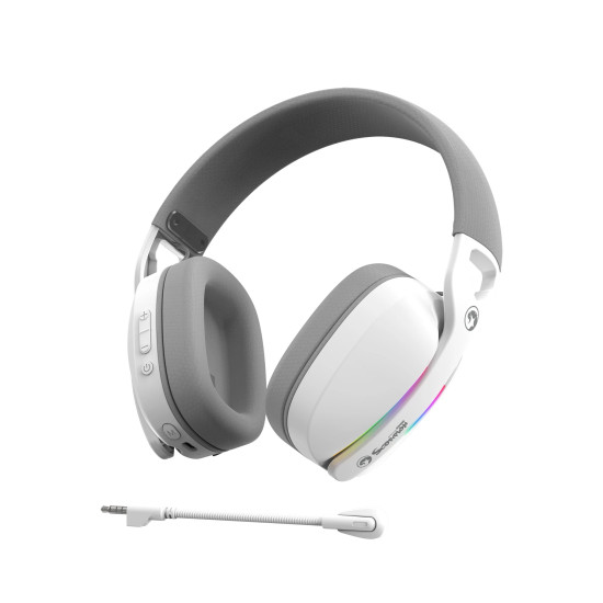 Marvo безжични геймърски слушалки Gaming Headphones Pulz 70W WH - Bluetooth, 2.4G - MARVO-HG9086W-WH Marvo безжични геймърски слушалки Gaming Headphones Pulz 70W WH - Bluetooth, 2.4G - MARVO-HG9086W-WH
