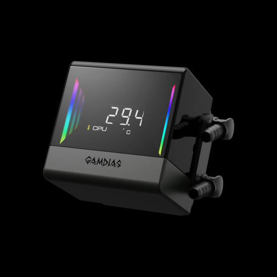 Gamdias водно охлаждане Water Cooling Chione E4-240 - LCD Screen, A-RGB Gamdias водно охлаждане Water Cooling Chione E4-240 - LCD Screen, A-RGB