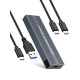 VCom външна кутия за диск Storage Case - M.2 NVMe/SATA/NGFF M/B key - 10Gbps USB3.1 Type-C/A - CU850SN VCom външна кутия за диск Storage Case - M.2 NVMe/SATA/NGFF M/B key - 10Gbps USB3.1 Type-C/A - CU850SN