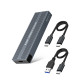 VCom външна кутия за диск Storage Case - M.2 NVMe/SATA/NGFF M/B key - 10Gbps USB3.1 Type-C/A - CU850SN VCom външна кутия за диск Storage Case - M.2 NVMe/SATA/NGFF M/B key - 10Gbps USB3.1 Type-C/A - CU850SN