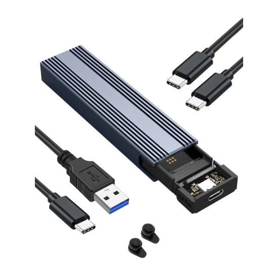 VCom външна кутия за диск Storage Case - M.2 NVMe M/B key - 10Gbps USB3.1 Type-C/A - CU850N VCom външна кутия за диск Storage Case - M.2 NVMe M/B key - 10Gbps USB3.1 Type-C/A - CU850N