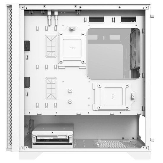 Montech кутия AIR 100 LITE, Micro ATX Case, TG, 2x120mm Fans, White Montech кутия AIR 100 LITE, Micro ATX Case, TG, 2x120mm Fans, White