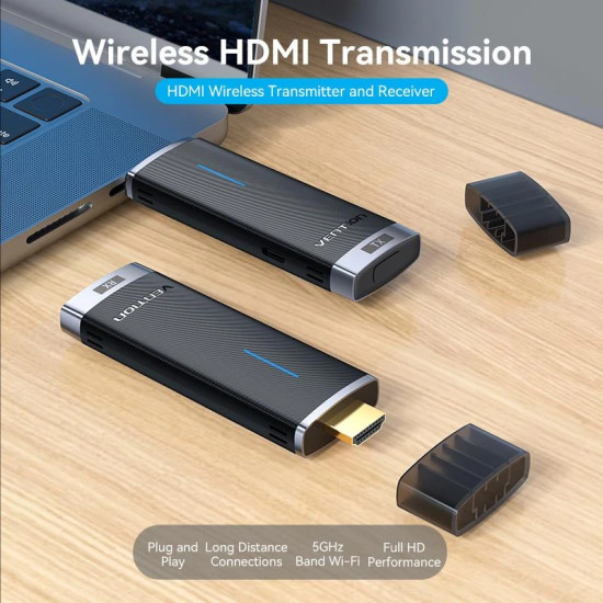 Vention безжичен трансмитер Wireless HDMI Transmitter - ADCB0 Vention безжичен трансмитер Wireless HDMI Transmitter - ADCB0