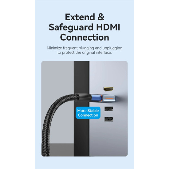 Vention Адаптер Adapter HDMI M / HDMI F - AIVH0 Vention Адаптер Adapter HDMI M / HDMI F - AIVH0