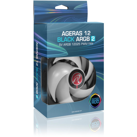Raijintek комплект вентилатори Fan Pack 2-in-1 2x120mm - AGERAS 12 WHITE ARGB-2 Raijintek комплект вентилатори Fan Pack 2-in-1 2x120mm - AGERAS 12 WHITE ARGB-2