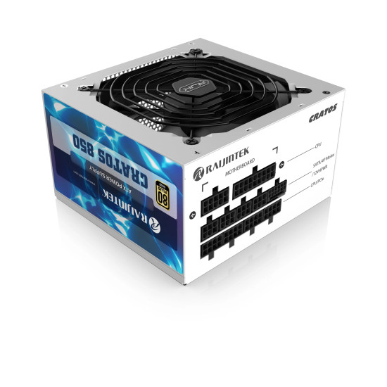 Raijintek захранване PSU ATX 3.0 850W Gold - CRATOS 850 WHITE Raijintek захранване PSU ATX 3.0 850W Gold - CRATOS 850 WHITE