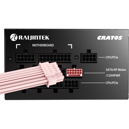 Raijintek захранване PSU ATX 3.0 850W Gold - CRATOS 850 WHITE Raijintek захранване PSU ATX 3.0 850W Gold - CRATOS 850 WHITE