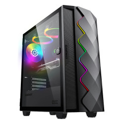 Gamemax кутия Case EATX - Diamond COC Black - Addressable RGB