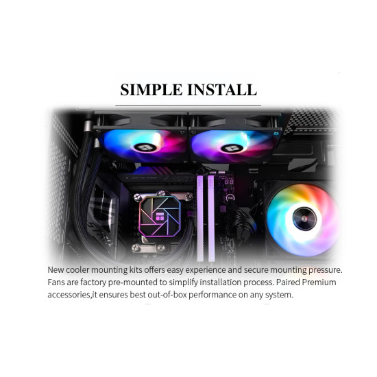 Thermalright водно охлаждане Water Cooling Aqua Elite 240 Black A-RGB V3 - LGA1851/LGA1700/AM5 Thermalright водно охлаждане Water Cooling Aqua Elite 240 Black A-RGB V3 - LGA1851/LGA1700/AM5