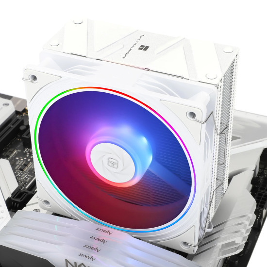 Thermalright охладител CPU Cooler Assassin Spirit 120 EVO White A-RGB - LGA1851/LGA1700/AM5 Thermalright охладител CPU Cooler Assassin Spirit 120 EVO White A-RGB - LGA1851/LGA1700/AM5