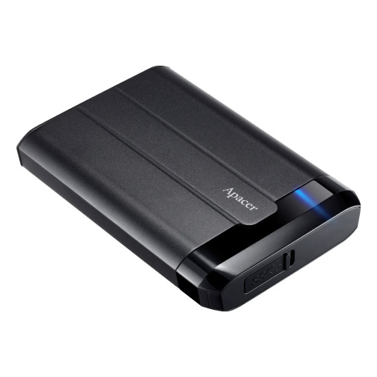 Apacer Външен хард диск Portable Hard Drive AC732 2TB USB 3.2 Gen 1, Military-Grade, Shockproof, IP68, Black Apacer Външен хард диск Portable Hard Drive AC732 2TB USB 3.2 Gen 1, Military-Grade, Shockproof, IP68, Black