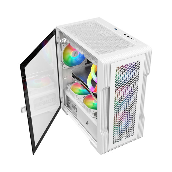 1stPlayer кутия Case mATX - TRILOBITE T3 Mesh White 1stPlayer кутия Case mATX - TRILOBITE T3 Mesh White