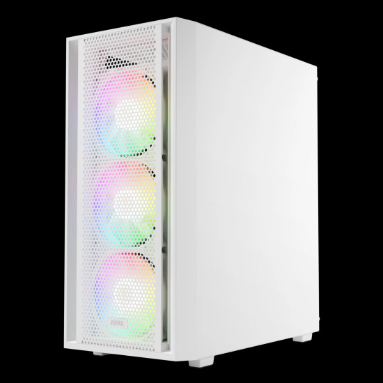 Gamdias кутия Case ATX - AURA GC2 Elite White - Mesh, RGB, Tempered Glass Gamdias кутия Case ATX - AURA GC2 Elite White - Mesh, RGB, Tempered Glass
