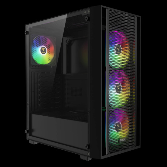 Gamdias кутия Case ATX - AURA GC2 Elite - Mesh, RGB, Tempered Glass Gamdias кутия Case ATX - AURA GC2 Elite - Mesh, RGB, Tempered Glass