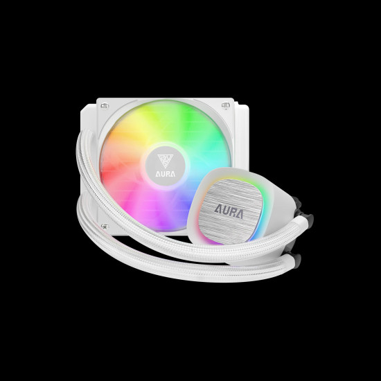 Gamdias водно охлаждане Water Cooling 120mm - AURA GL120 v2 White, aRGB Gamdias водно охлаждане Water Cooling 120mm - AURA GL120 v2 White, aRGB