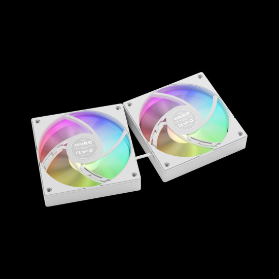 Gamdias водно охлаждане Water Cooling 120mm - AURA GL120 v2 White, aRGB Gamdias водно охлаждане Water Cooling 120mm - AURA GL120 v2 White, aRGB
