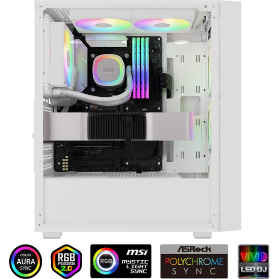 Gamdias водно охлаждане Water Cooling 120mm - AURA GL120 v2 White, aRGB Gamdias водно охлаждане Water Cooling 120mm - AURA GL120 v2 White, aRGB