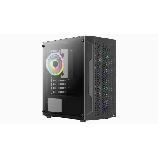 AeroCool кутия Case mATX - Trinity Mini-G-BK-v3 - 3 fans included, Tempered Glass AeroCool кутия Case mATX - Trinity Mini-G-BK-v3 - 3 fans included, Tempered Glass