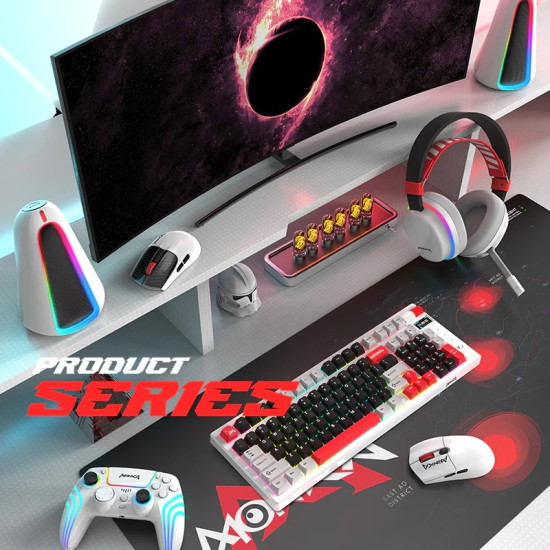 Marvo безжични геймърски слушалки Gaming Headphones Monka Echo HG9069W - Bluetooth, 2.4G Marvo безжични геймърски слушалки Gaming Headphones Monka Echo HG9069W - Bluetooth, 2.4G