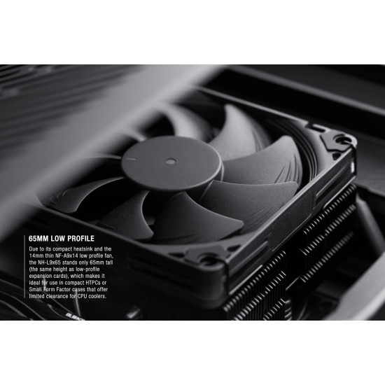 Noctua Охлаждане CPU Cooler NH-L9x65 chromax.black - LGA1851/1700/1200/AM5 Noctua Охлаждане CPU Cooler NH-L9x65 chromax.black - LGA1851/1700/1200/AM5
