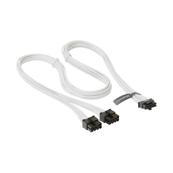 Seasonic модулен кабел Modding Cable 600W White - PCIe 5.0 12VHPWR - SS-2X8P-12VHPWR-600 Seasonic модулен кабел Modding Cable 600W White - PCIe 5.0 12VHPWR - SS-2X8P-12VHPWR-600