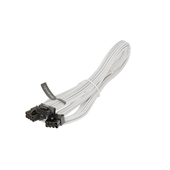Seasonic модулен кабел Modding Cable 600W White - PCIe 5.0 12VHPWR - SS-2X8P-12VHPWR-600 Seasonic модулен кабел Modding Cable 600W White - PCIe 5.0 12VHPWR - SS-2X8P-12VHPWR-600